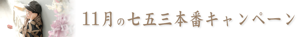七五三 11月限定キャンペーン